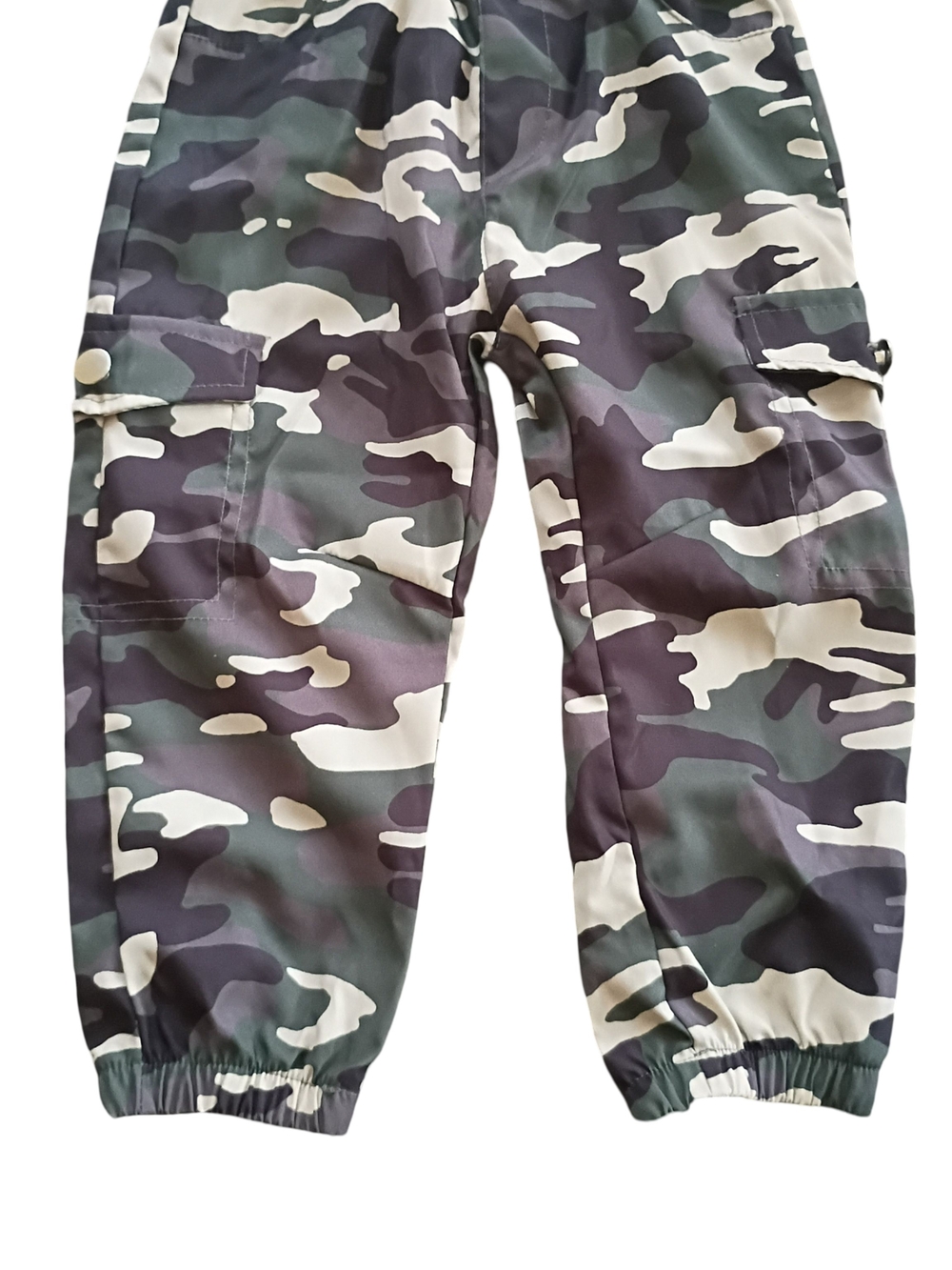 Kids Camo Cargo Joggers - Green Camo